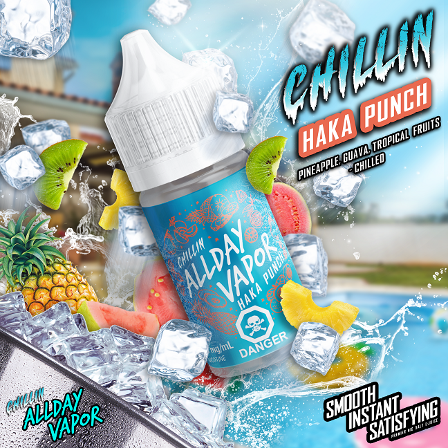 CHILLIN Haka Punch by Allday Vapor Salt Nic 1 CHILLIN Haka Punch by Allday Vapor Salt Nic