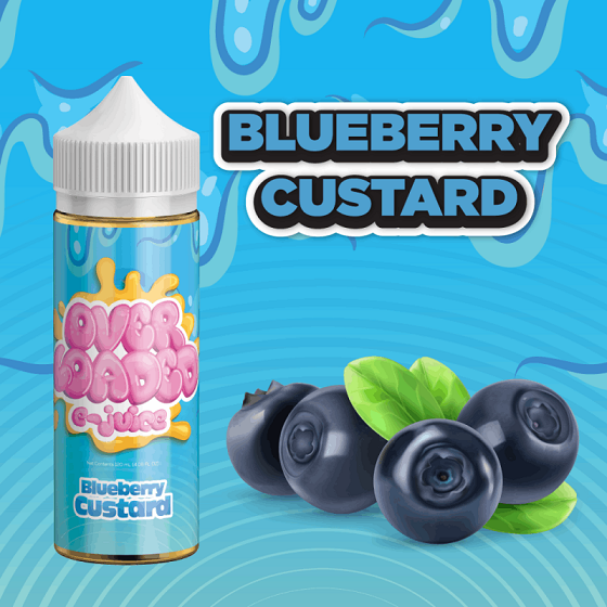 Blueberry Custard by Overloaded E-Juice 120ml 1 Blueberry Custard by Overloaded E-Juice 120ml