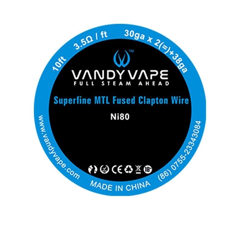 Vandy Vape Superfine MTL Fused Clapton Wire 1 Vandy Vape Superfine MTL Fused Clapton Wire