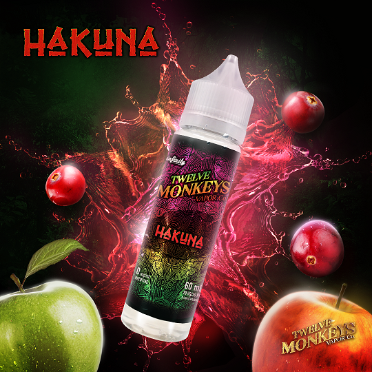 Hakuna by 12 Monkeys Ejuice 60ml 1 Hakuna by 12 Monkeys Ejuice 60ml