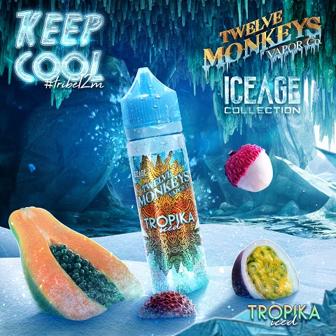 12 Monkeys Ice Age Tropika iced Ejuice 60ml 1 12 Monkeys Ice Age Tropika iced Ejuice 60ml