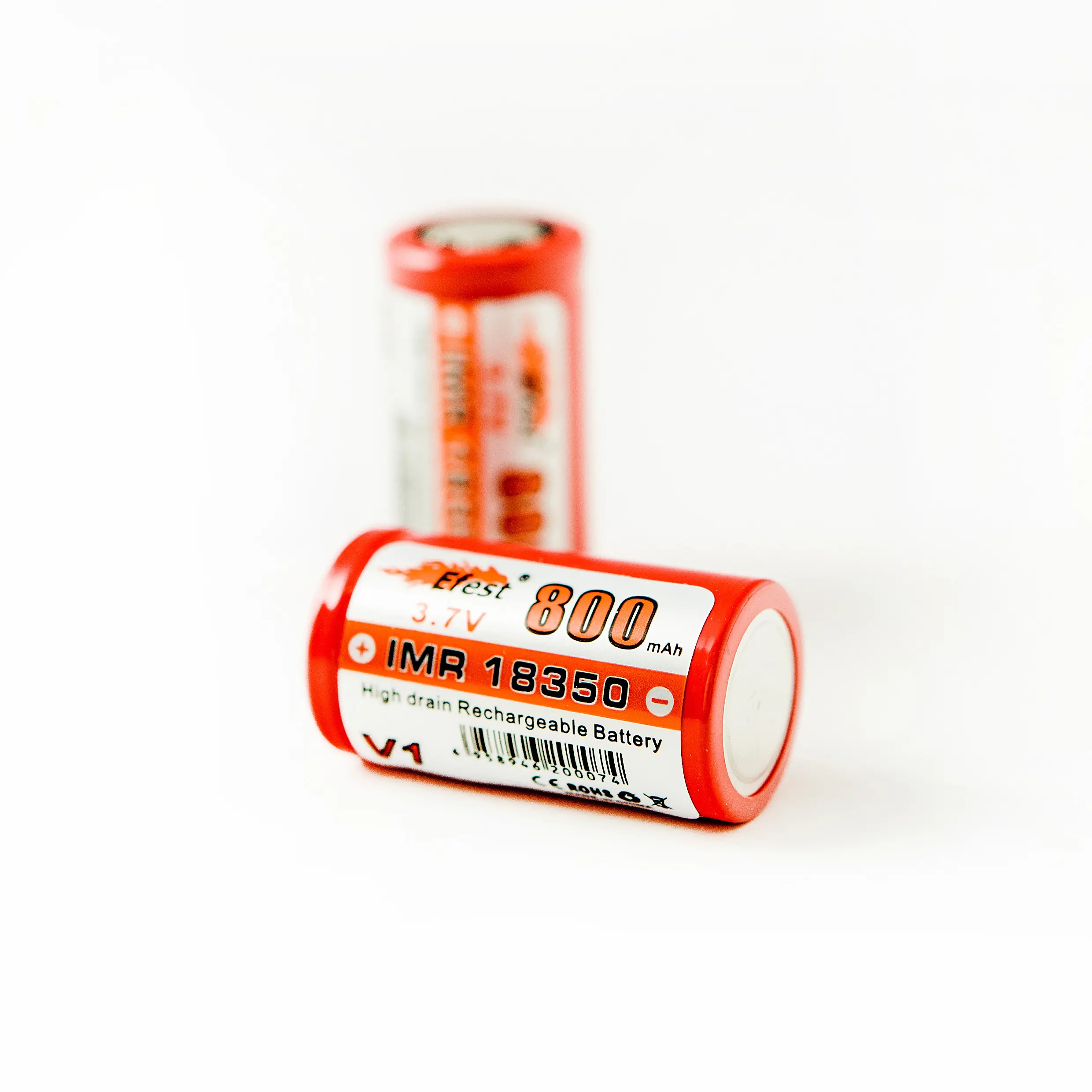 18350 IMR 800mah Flat Top 2 18350 IMR 800mah Flat Top - Image 2