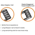 Alien and Staggered Fused Clapton Coils by Geekvape