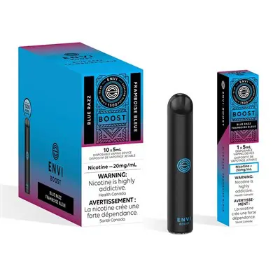 Blue Razz Envi Boost Disposable 1 Blue Razz Envi Boost Disposable