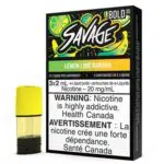 STLTH Lemon Lime Banana Bold Pods by Savage