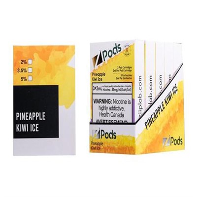 STLTH Pineapple Kiwi Ice By Z Pods Supreme Nicotine Blend 1 STLTH Pineapple Kiwi Ice By Z Pods Supreme Nicotine Blend