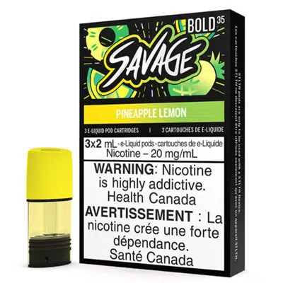 STLTH Pineapple Lemon Bold Pods by Savage 1 STLTH Pineapple Lemon Bold Pods by Savage