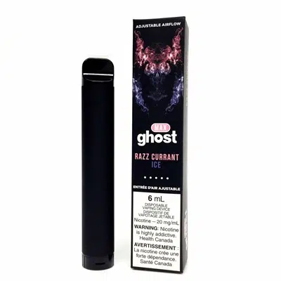 Razz Currant Ice Bold Nicotine Blend by Ghost Max Disposable 1 Razz Currant Ice Bold Nicotine Blend by Ghost Max Disposable
