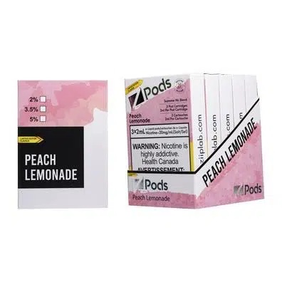 STLTH Peach Lemonade By Z Pods Supreme Nicotine Blend 1 STLTH Peach Lemonade By Z Pods Supreme Nicotine Blend