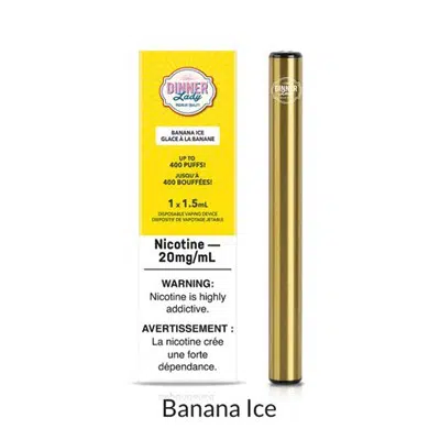 Banana Ice Dinner Lady Disposable Vape 1 Banana Ice Dinner Lady Disposable Vape