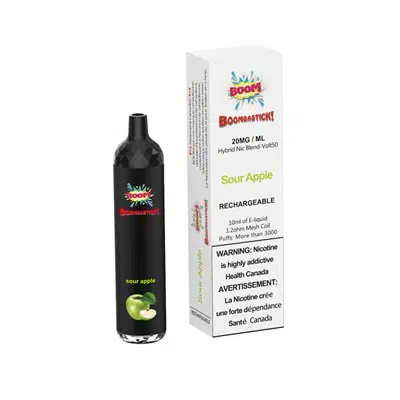 Sour Apple Boombastick by Boom Disposable Vape 1 Sour Apple Boombastick by Boom Disposable Vape