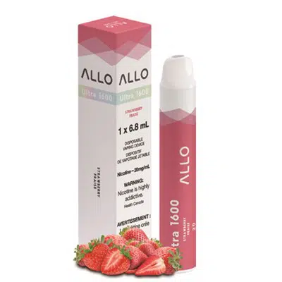 Strawberry Allo 1600 Disposable Vape 1 Strawberry Allo 1600 Disposable Vape