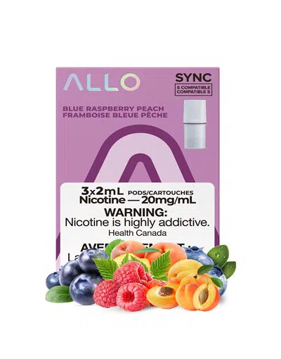 Allo Sync Blue Raspberry Peach by Allo Vapor 1 Allo Sync Blue Raspberry Peach by Allo Vapor