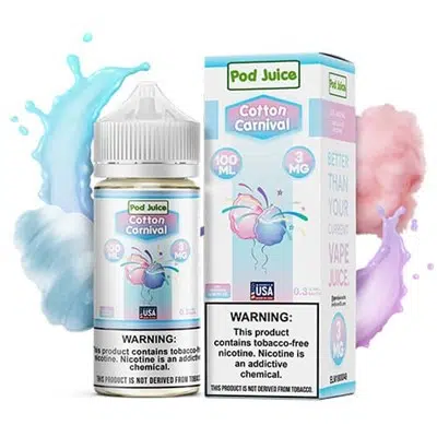 Cotton Clouds (Cotton Carnival) Pod Juice E-Liquid 1 Cotton Clouds (Cotton Carnival) Pod Juice E-Liquid