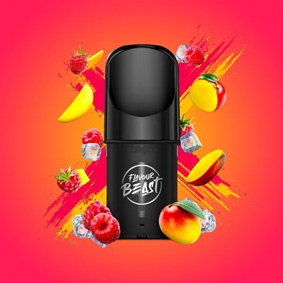 Ragin' Razz Mango Flavour Beast Pods 1 Ragin' Razz Mango Flavour Beast Pods