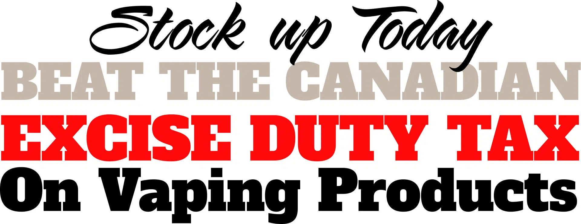 1 A banner stock up today