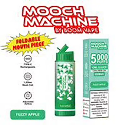 Fuzzy Apple 5000 Puff Mooch Machine by Boom Disposable Vape 1 Fuzzy Apple 5000 Puff Mooch Machine by Boom Disposable Vape