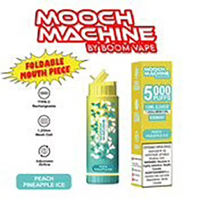Peach Pineapple Ice 5000 Puff Mooch Machine by Boom Disposable Vape 1 Peach Pineapple Ice 5000 Puff Mooch Machine by Boom Disposable Vape