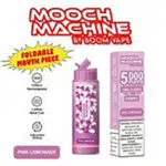 Pink Lemonade 5000 Puff Mooch Machine by Boom Disposable Vape