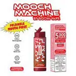 Strawberry Peach Lush Ice 5000 Puff Mooch Machine by Boom Disposable Vape