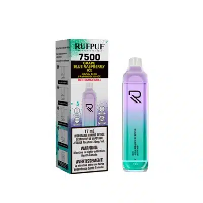Grape Blue Raspberry Ice RufPuf 7500 Disposable Vape 1 Grape Blue Raspberry Ice RufPuf 7500 Disposable Vape