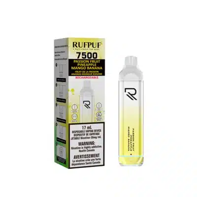 Passion Fruit Pineapple Mango Banana RufPuf 7500 Disposable Vape 1 Passion Fruit Pineapple Mango Banana RufPuf 7500 Disposable Vape