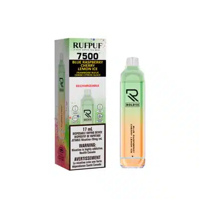 Blue Raspberry Cherry Lemon RufPuf 7500 Disposable Vape 1 Blue Raspberry Cherry Lemon RufPuf 7500 Disposable Vape
