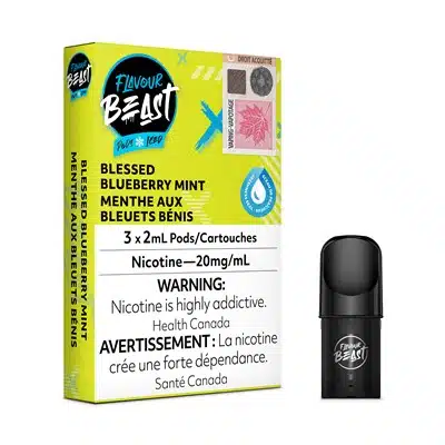Blessed Blueberry Mint Iced Flavour Beast Pods 1 Blessed Blueberry Mint Iced Flavour Beast Pods