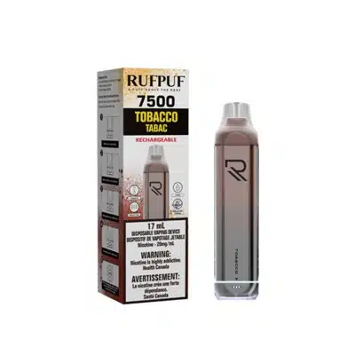Tobacco RufPuf 7500 Disposable Vape 1 Tobacco RufPuf 7500 Disposable Vape
