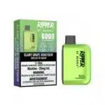 Glamy Grape Honeydew RufPuf Ripper 6000 Disposable Vape