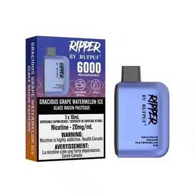 Gracious Grape Watermelon Ice RufPuf Ripper 6000 Disposable Vape 1 Gracious Grape Watermelon Ice RufPuf Ripper 6000 Disposable Vape