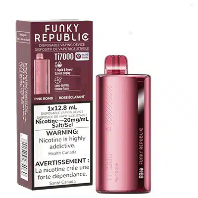 Pink Bomb Ti7000 Funky Republic Disposable Vape 1 Pink Bomb Ti7000 Funky Republic Disposable Vape
