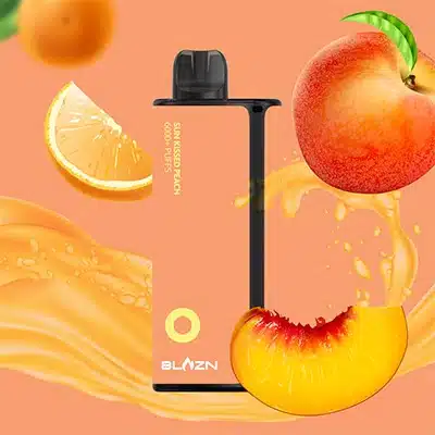 Sun Kissed Peach 6000 Puff Blazn Disposable Vape 1 Sun Kissed Peach 6000 Puff Blazn Disposable Vape