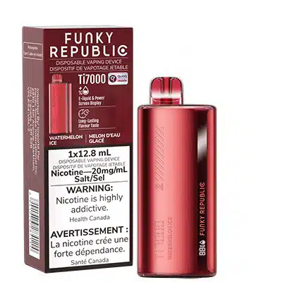 Watermelon Ice Ti7000 Funky Republic Disposable Vape 1 Watermelon Ice Ti7000 Funky Republic Disposable Vape