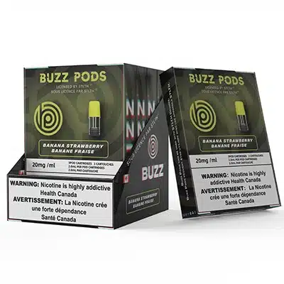 STLTH Banana Strawberry Pods by Buzz Pods 1 STLTH Banana Strawberry Pods by Buzz Pods