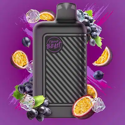 Groovy Grape Passionfruit Iced Flavour Beast Mode 8000 Disposable Vape 1 Groovy Grape Passionfruit Iced Flavour Beast Mode 8000 Disposable Vape