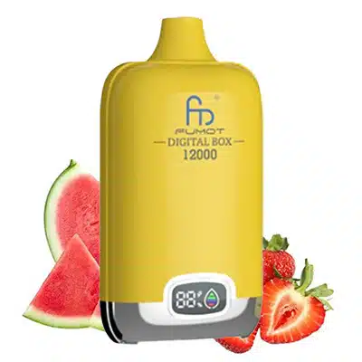 Strawberry Watermelon Fumot 12000 Puff RandM Digital Box Disposable Vape 1 Strawberry Watermelon Fumot 12000 Puff RandM Digital Box Disposable Vape