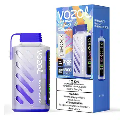 Blue Razz Ice Gear Power 24K Puff by Vozol 1 Blue Razz Ice Gear Power 24K Puff by Vozol