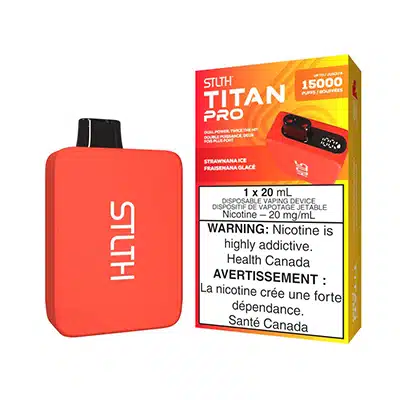 Strawnana Ice STLTH Titan Pro Disposable Vape 1 Strawnana Ice STLTH Titan Pro Disposable Vape