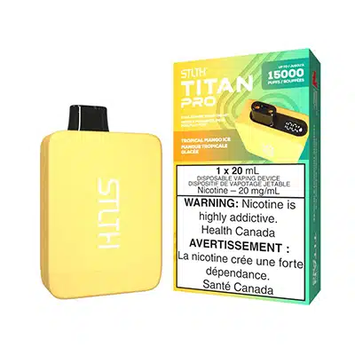 Tropical Mango Ice STLTH Titan Pro Disposable Vape 1 Tropical Mango Ice STLTH Titan Pro Disposable Vape