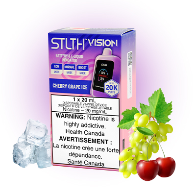 Cherry Grape Ice STLTH Vision Disposable Vape 1 Cherry Grape Ice STLTH Vision Disposable Vape