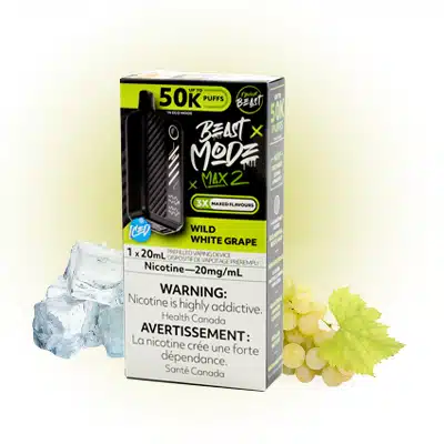 Wild White Grape Ice Flavour Beast Mode Max 2 50K Disposable Vape 1 Wild White Grape Ice Flavour Beast Mode Max 2 50K Disposable Vape