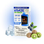 Blueberry Kiwi Ice Kraze HD Mega Disposable Vape