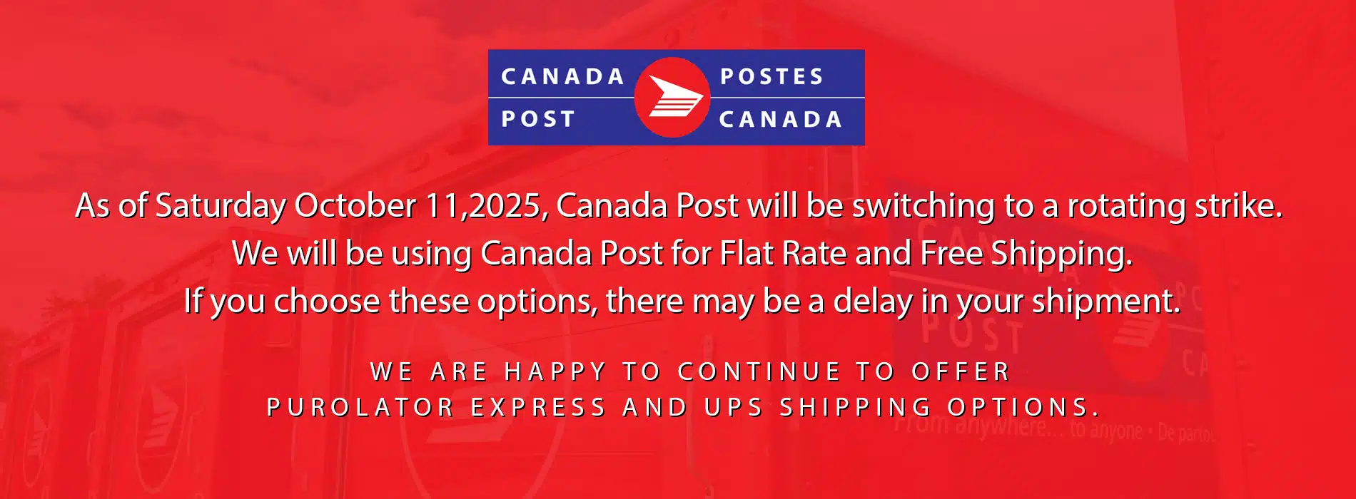 canada post rotating strike