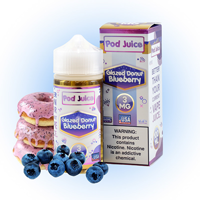 Glazed Donut Blueberry Pod Juice E-Liquid 1 Glazed Donut Blueberry Pod Juice E-Liquid