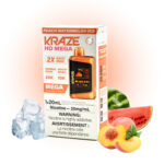 Peach Watermelon Ice Kraze HD Mega Disposable Vape