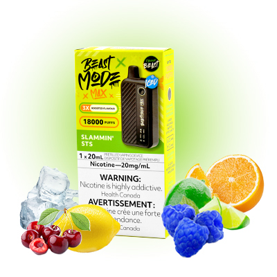 Slammin' STS Flavour Beast Mode Max 18K Disposable Vape 1 Slammin' STS Flavour Beast Mode Max 18K Disposable Vape