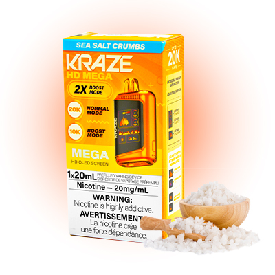 Sea Salt Crumbs Kraze HD Mega Disposable Vape 1 Sea Salt Crumbs Kraze HD Mega Disposable Vape