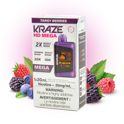 Tangy Berries Kraze HD Mega Disposable Vape 1 Tangy Berries Kraze HD Mega Disposable Vape