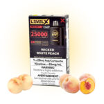 Wicked White Peach Pods Level X G2 by Flavour Beast Boost
